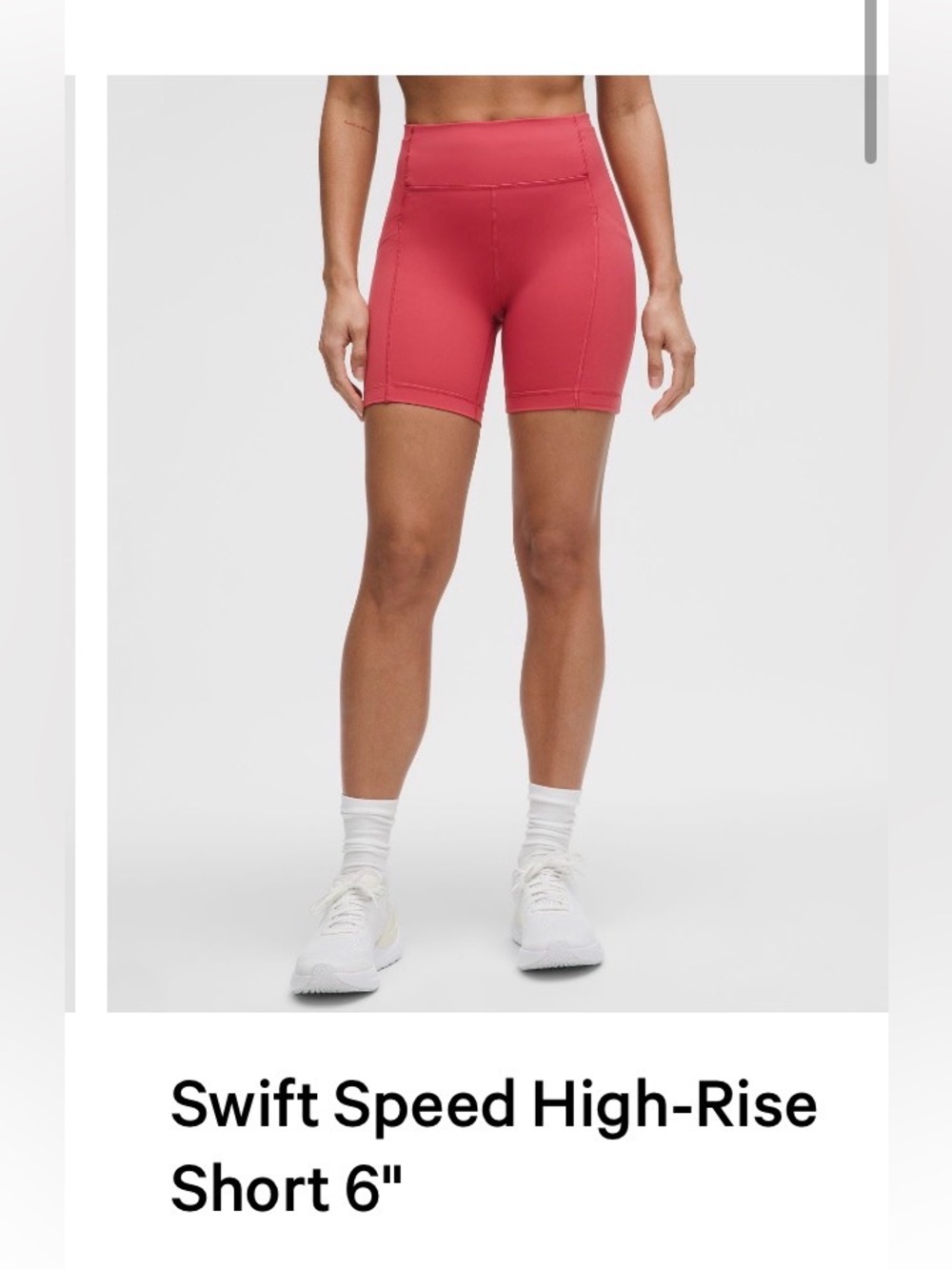 lululemon athletica Swift Speed High-Rise Bike Shorts — Rose